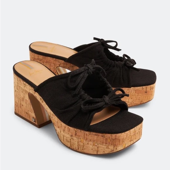 NWT Sam Edelman Dova Cork Platform Sandals - Picture 1 of 7